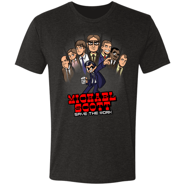 T-Shirts Vintage Black / S M Scott Save the Work Men's Triblend T-Shirt