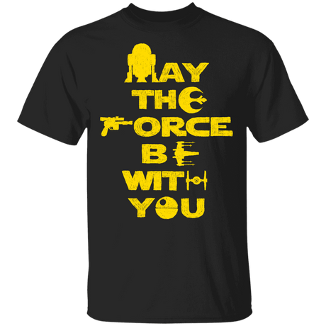 T-Shirts Black / YXS M4Y TH3 F0RC3 B3 W1TH Y0U Youth T-Shirt