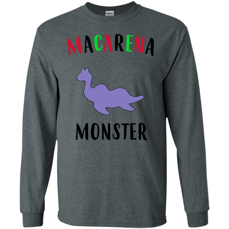 T-Shirts Dark Heather / S Macarena Monster Men's Long Sleeve T-Shirt