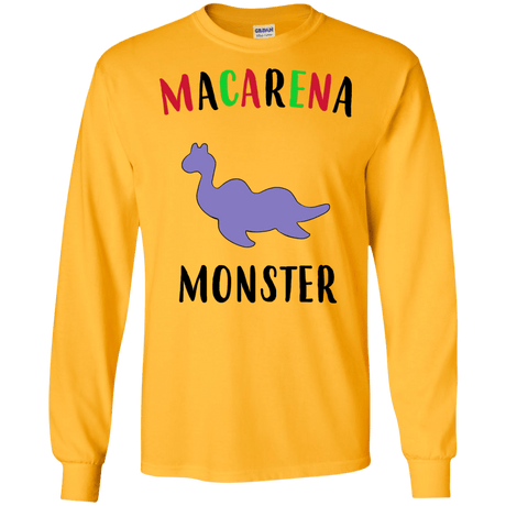 T-Shirts Gold / S Macarena Monster Men's Long Sleeve T-Shirt