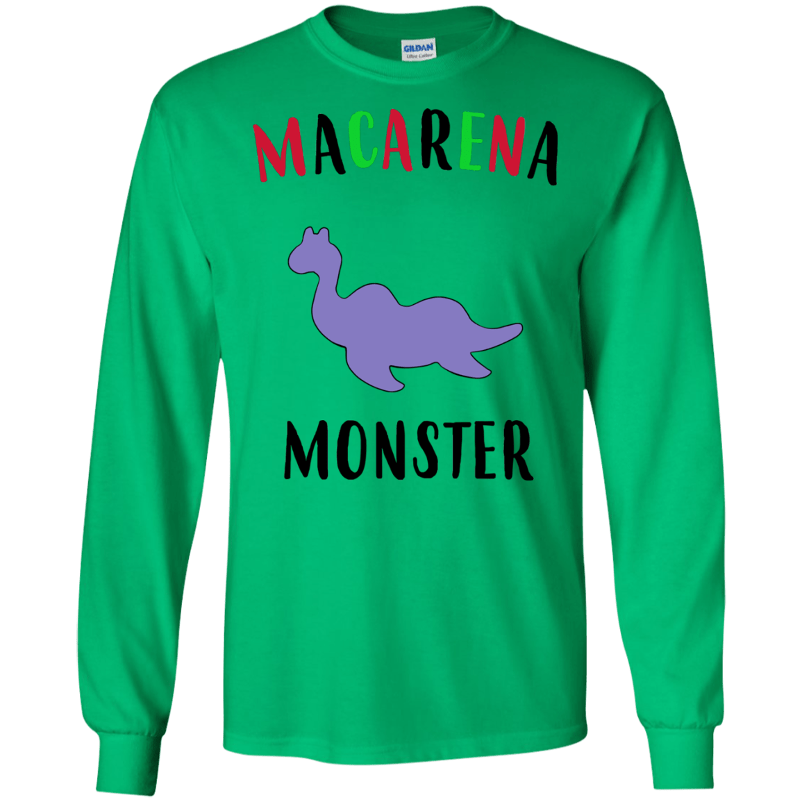 T-Shirts Irish Green / S Macarena Monster Men's Long Sleeve T-Shirt
