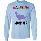 T-Shirts Light Blue / S Macarena Monster Men's Long Sleeve T-Shirt