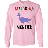 T-Shirts Light Pink / S Macarena Monster Men's Long Sleeve T-Shirt