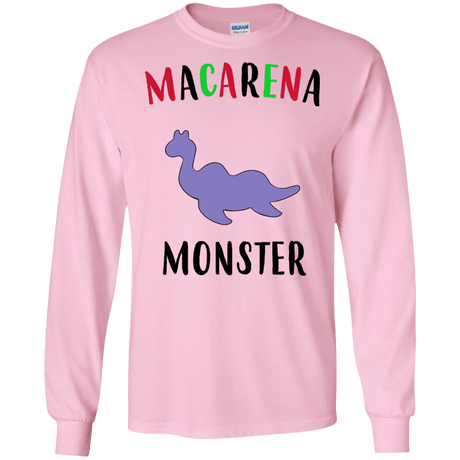 T-Shirts Light Pink / S Macarena Monster Men's Long Sleeve T-Shirt