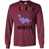 T-Shirts Maroon / S Macarena Monster Men's Long Sleeve T-Shirt