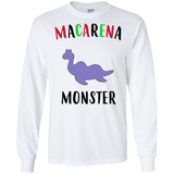 T-Shirts White / S Macarena Monster Men's Long Sleeve T-Shirt