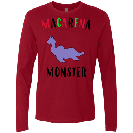T-Shirts Cardinal / S Macarena Monster Men's Premium Long Sleeve