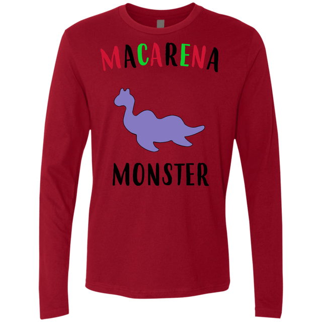 T-Shirts Cardinal / S Macarena Monster Men's Premium Long Sleeve