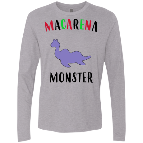 T-Shirts Heather Grey / S Macarena Monster Men's Premium Long Sleeve