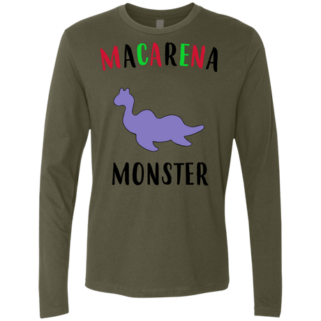 T-Shirts Military Green / S Macarena Monster Men's Premium Long Sleeve