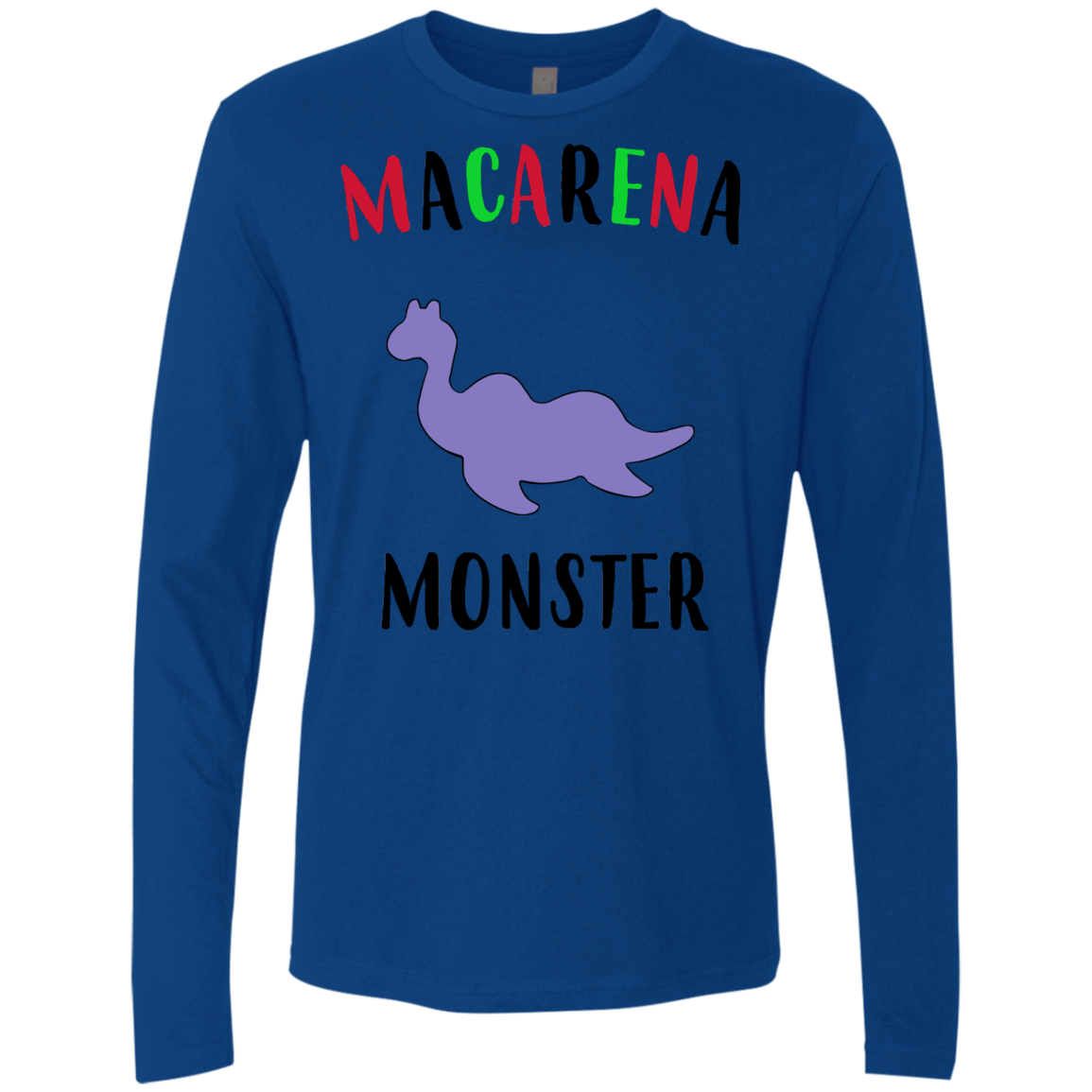 T-Shirts Royal / S Macarena Monster Men's Premium Long Sleeve