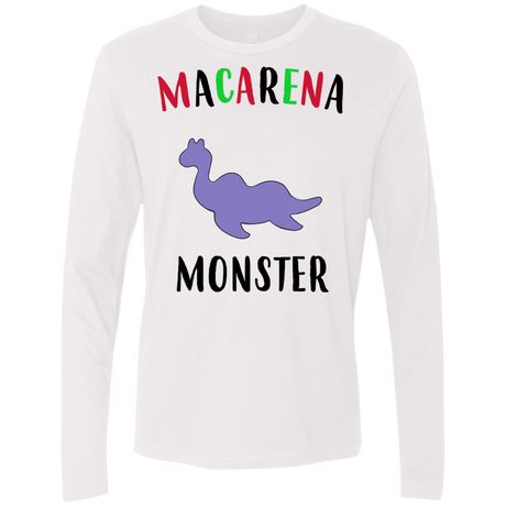 T-Shirts White / S Macarena Monster Men's Premium Long Sleeve