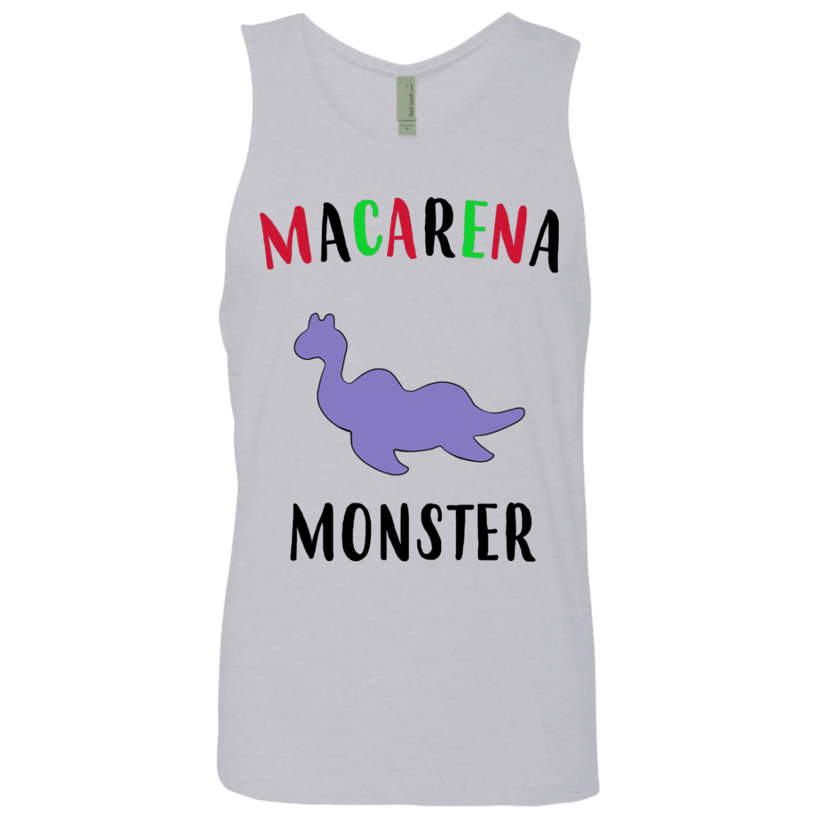 T-Shirts Heather Grey / S Macarena Monster Men's Premium Tank Top