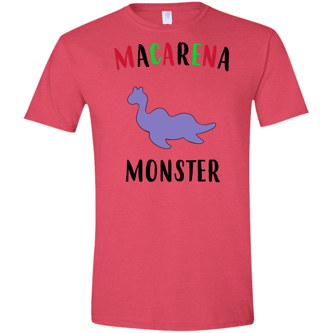 T-Shirts Heather Red / S Macarena Monster Men's Semi-Fitted Softstyle