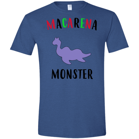 T-Shirts Heather Royal / X-Small Macarena Monster Men's Semi-Fitted Softstyle