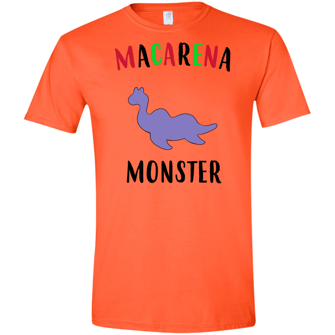 T-Shirts Orange / S Macarena Monster Men's Semi-Fitted Softstyle