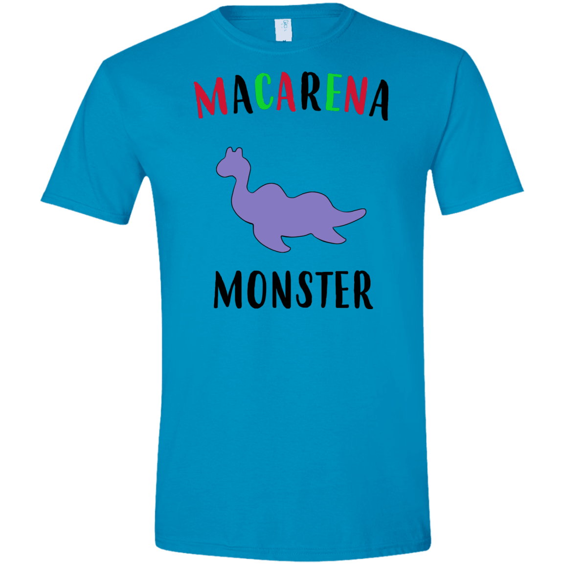 T-Shirts Sapphire / S Macarena Monster Men's Semi-Fitted Softstyle