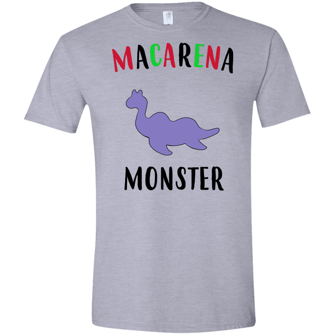 T-Shirts Sport Grey / X-Small Macarena Monster Men's Semi-Fitted Softstyle