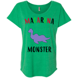 T-Shirts Envy / X-Small Macarena Monster Triblend Dolman Sleeve