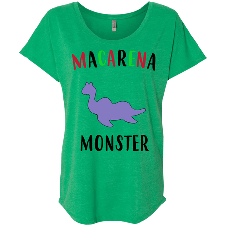 T-Shirts Envy / X-Small Macarena Monster Triblend Dolman Sleeve