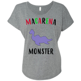 T-Shirts Premium Heather / X-Small Macarena Monster Triblend Dolman Sleeve