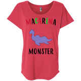 T-Shirts Vintage Red / X-Small Macarena Monster Triblend Dolman Sleeve