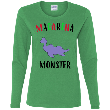 T-Shirts Irish Green / S Macarena Monster Women's Long Sleeve T-Shirt