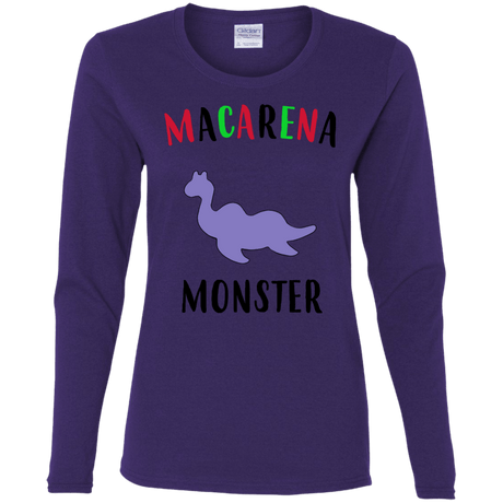T-Shirts Purple / S Macarena Monster Women's Long Sleeve T-Shirt