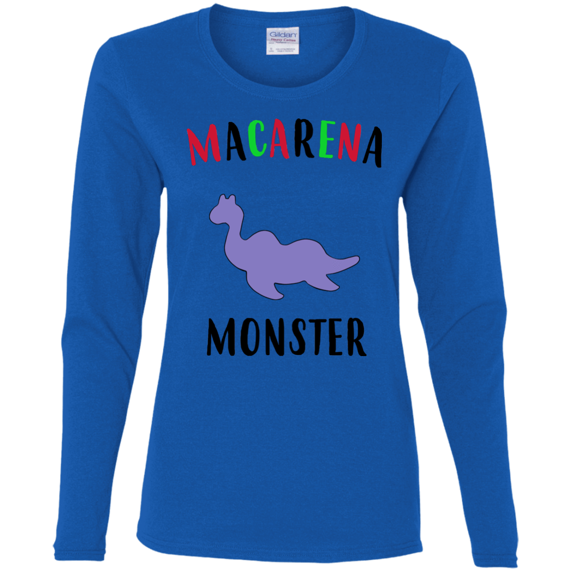 T-Shirts Royal / S Macarena Monster Women's Long Sleeve T-Shirt