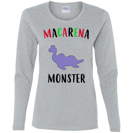 T-Shirts Sport Grey / S Macarena Monster Women's Long Sleeve T-Shirt