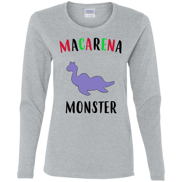 T-Shirts Sport Grey / S Macarena Monster Women's Long Sleeve T-Shirt