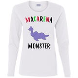 T-Shirts White / S Macarena Monster Women's Long Sleeve T-Shirt