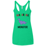 T-Shirts Envy / X-Small Macarena Monster Women's Triblend Racerback Tank