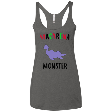 T-Shirts Premium Heather / X-Small Macarena Monster Women's Triblend Racerback Tank