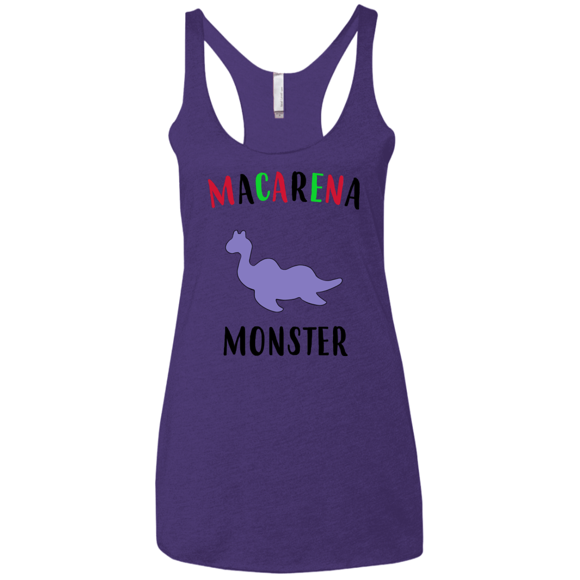 T-Shirts Purple Rush / X-Small Macarena Monster Women's Triblend Racerback Tank