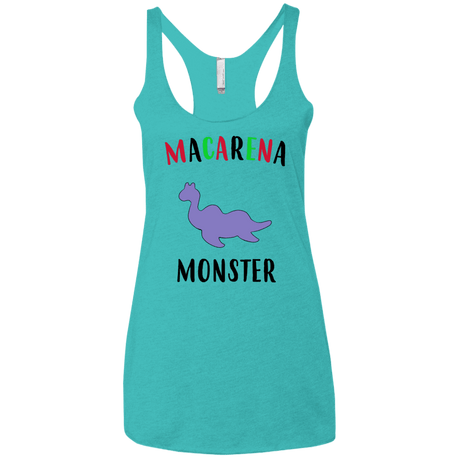 T-Shirts Tahiti Blue / X-Small Macarena Monster Women's Triblend Racerback Tank