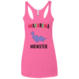 T-Shirts Vintage Pink / X-Small Macarena Monster Women's Triblend Racerback Tank