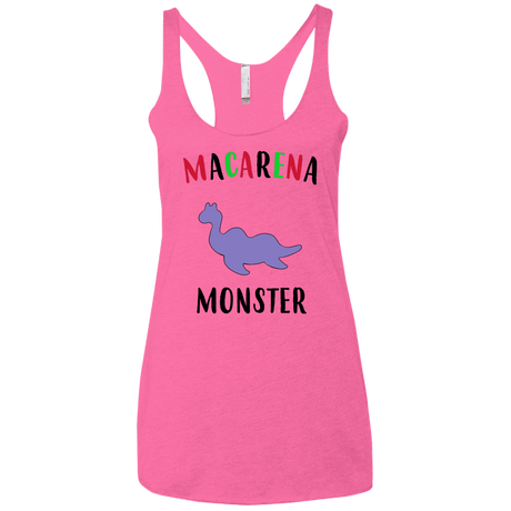 T-Shirts Vintage Pink / X-Small Macarena Monster Women's Triblend Racerback Tank
