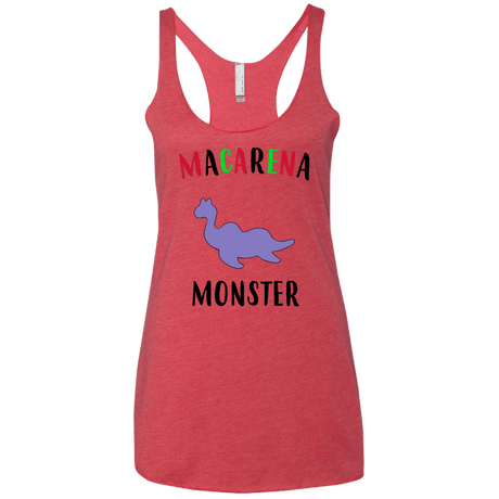 T-Shirts Vintage Red / X-Small Macarena Monster Women's Triblend Racerback Tank