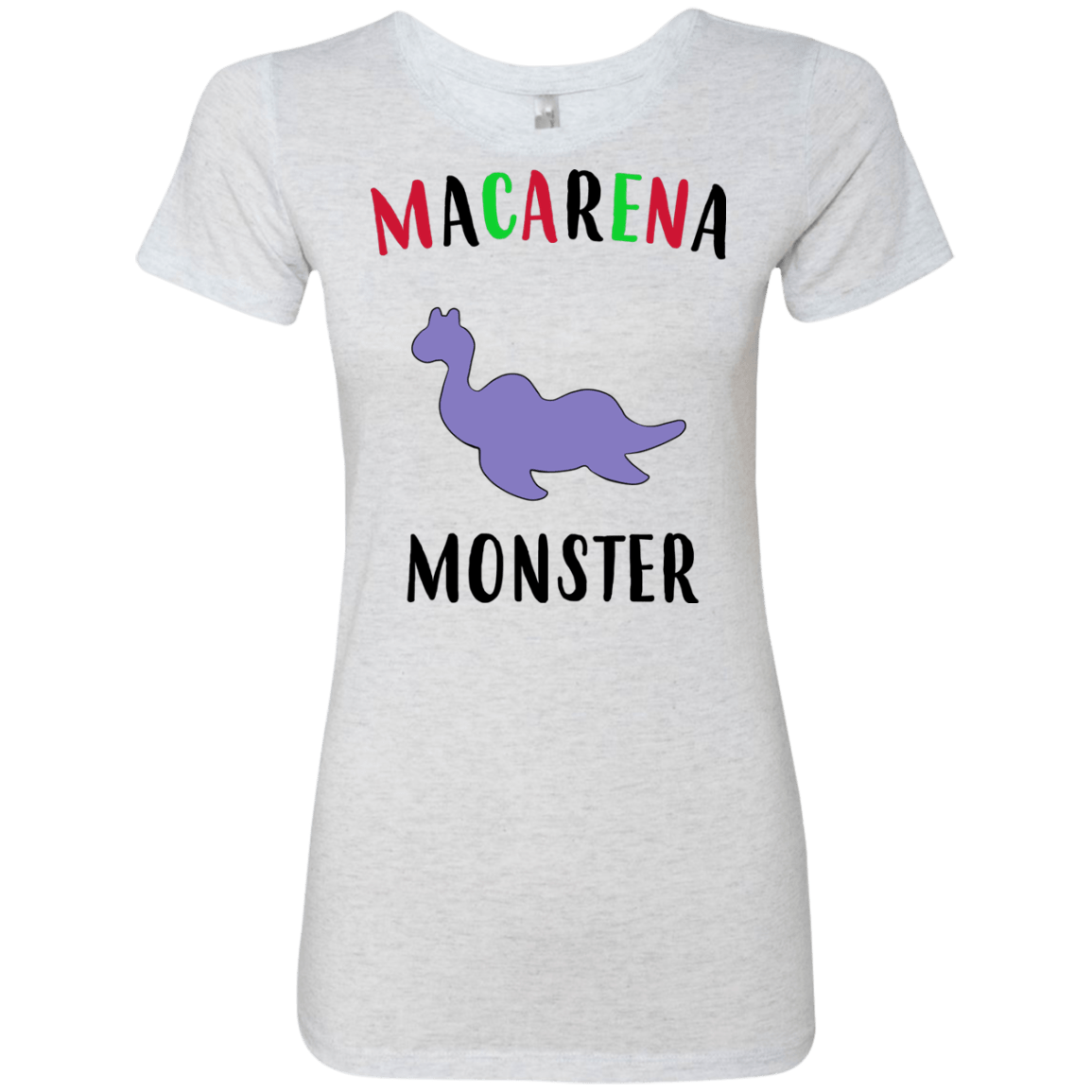 T-Shirts Heather White / S Macarena Monster Women's Triblend T-Shirt