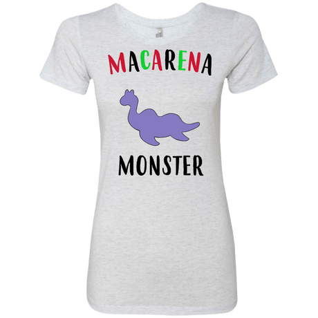 T-Shirts Heather White / S Macarena Monster Women's Triblend T-Shirt