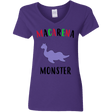 T-Shirts Purple / S Macarena Monster Women's V-Neck T-Shirt