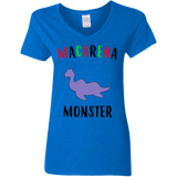 T-Shirts Royal / S Macarena Monster Women's V-Neck T-Shirt