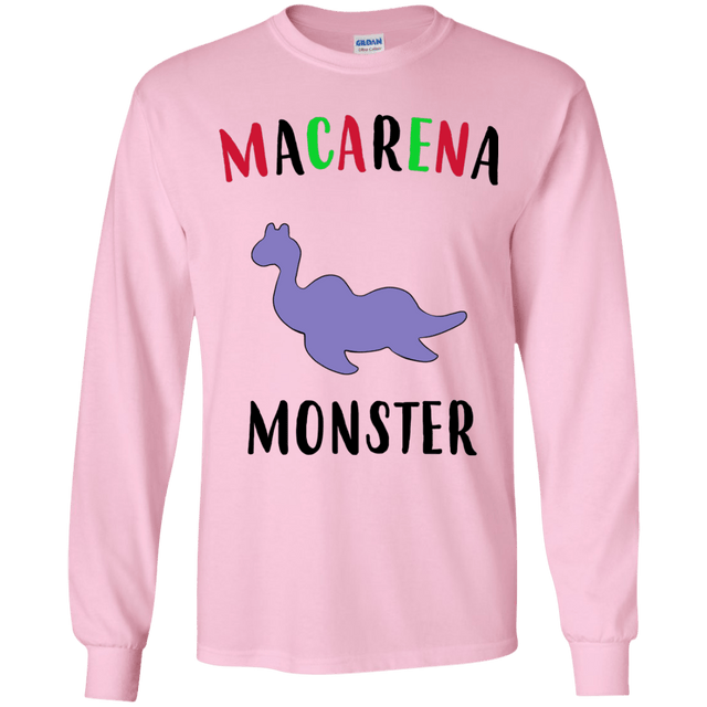T-Shirts Light Pink / YS Macarena Monster Youth Long Sleeve T-Shirt