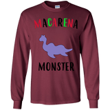 T-Shirts Maroon / YS Macarena Monster Youth Long Sleeve T-Shirt