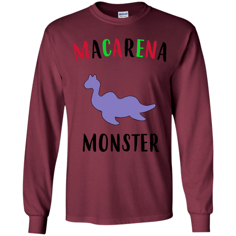 T-Shirts Maroon / YS Macarena Monster Youth Long Sleeve T-Shirt