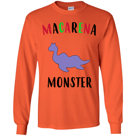 T-Shirts Orange / YS Macarena Monster Youth Long Sleeve T-Shirt