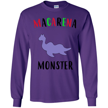 T-Shirts Purple / YS Macarena Monster Youth Long Sleeve T-Shirt
