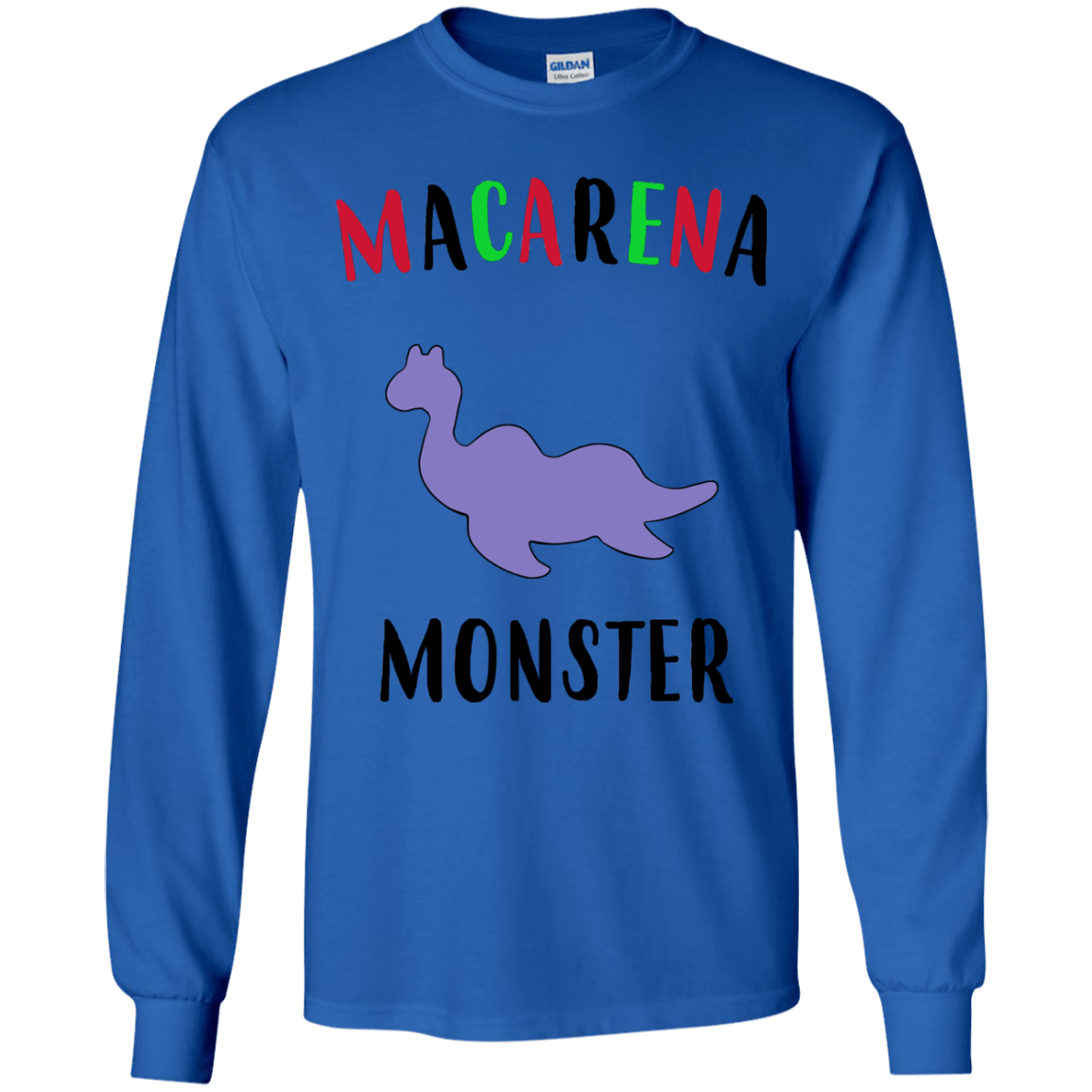 T-Shirts Royal / YS Macarena Monster Youth Long Sleeve T-Shirt