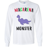 T-Shirts White / YS Macarena Monster Youth Long Sleeve T-Shirt